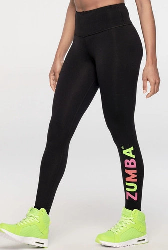 Legginsy czarne z wysokim stanem Zumba Always