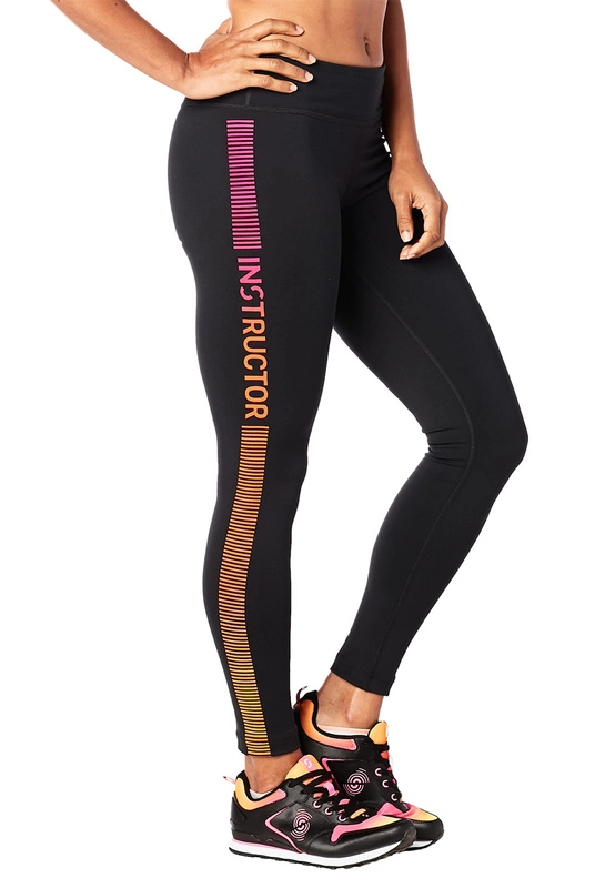 Legginsy sportowe czarne STRONG Let It Sync In Instruktor