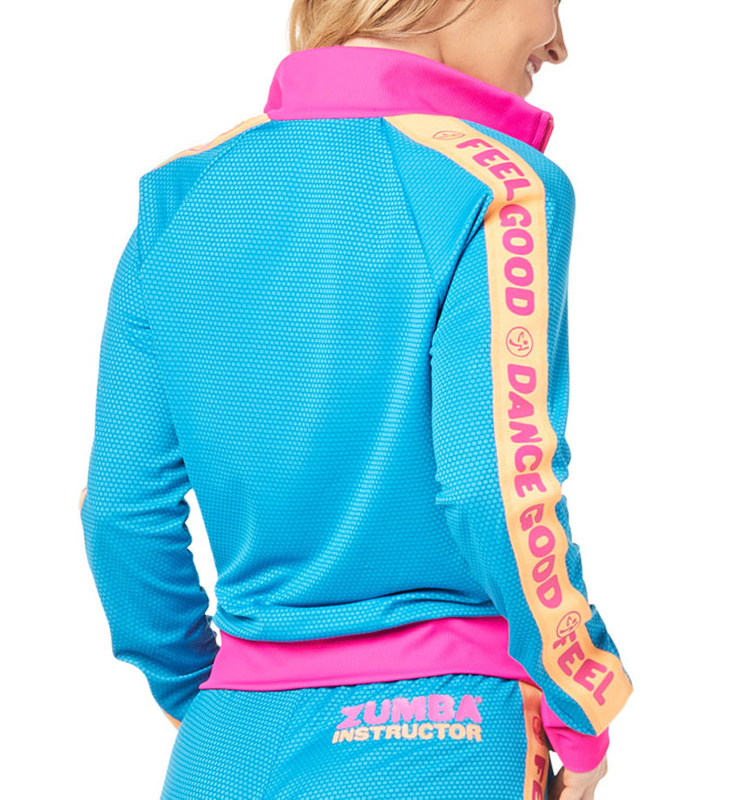Bluza sportowa niebieska Zumba Feel Good Dance Good Instruktor
