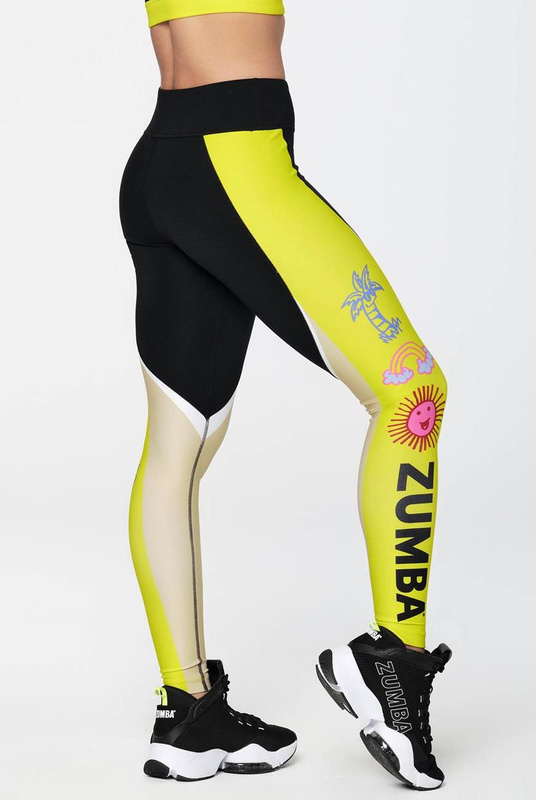 Legginsy sportowe czarne Zumba Happy