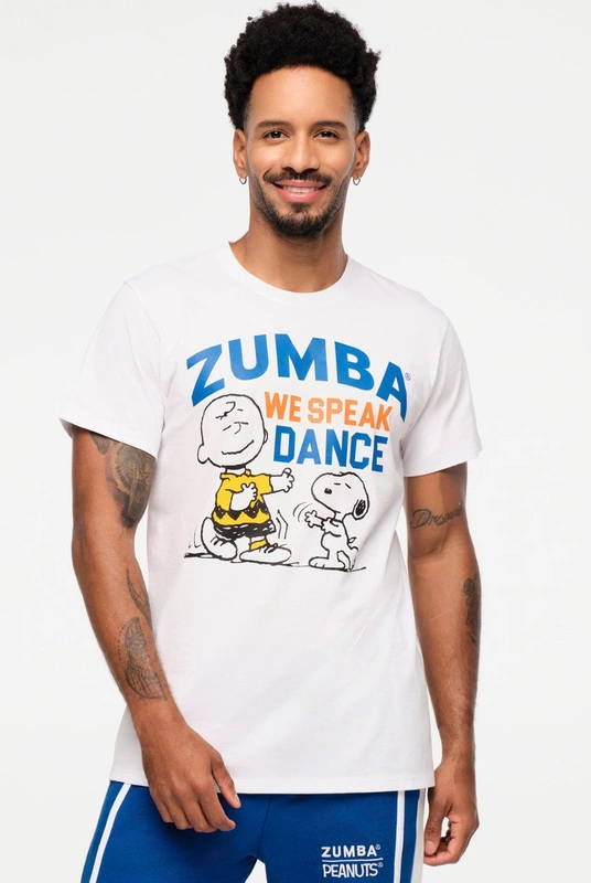 T-shirt biały Zumba X Peanuts