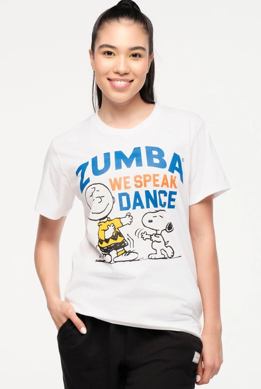 T-shirt biały Zumba X Peanuts