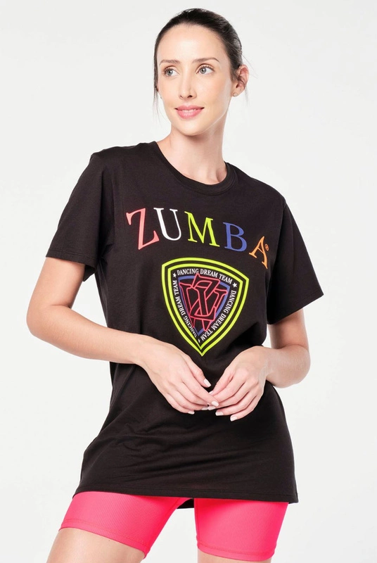 T-shirt czarny Zumba Prep