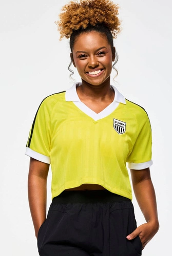 Crop top z kołnierzykiem żółty Zumba Victory