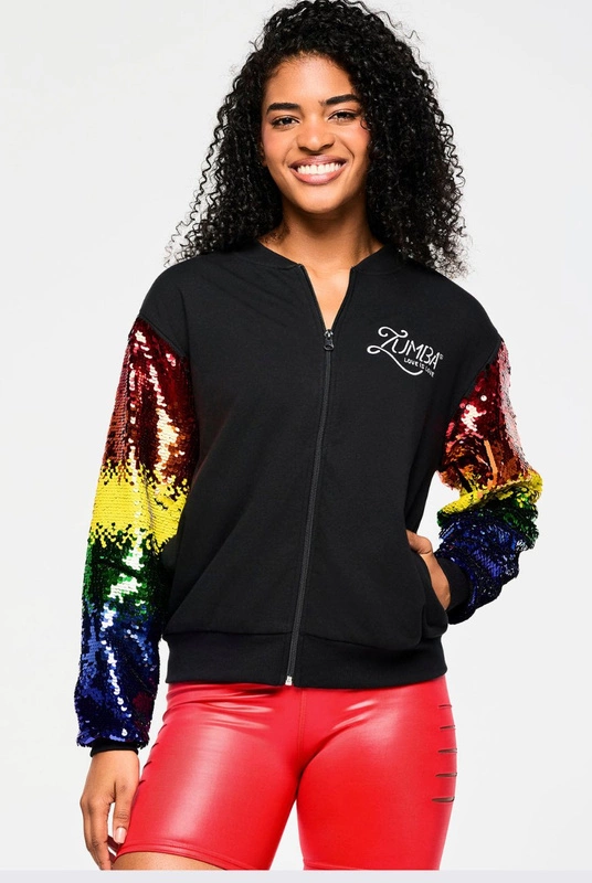 Kurtka unisex z cekinami Zumba