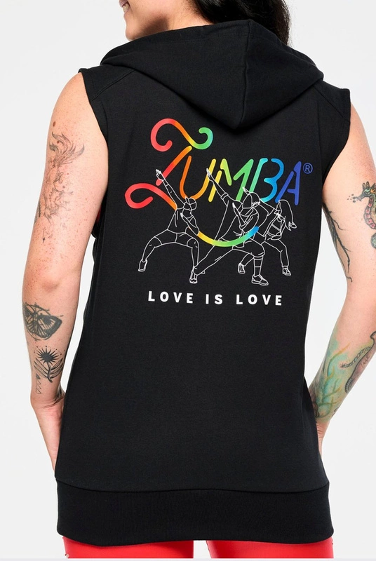 Bezrękawnik z kapturem Zumba