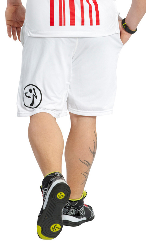 Szorty męskie sportowe białe Zumba Germany Join the Team