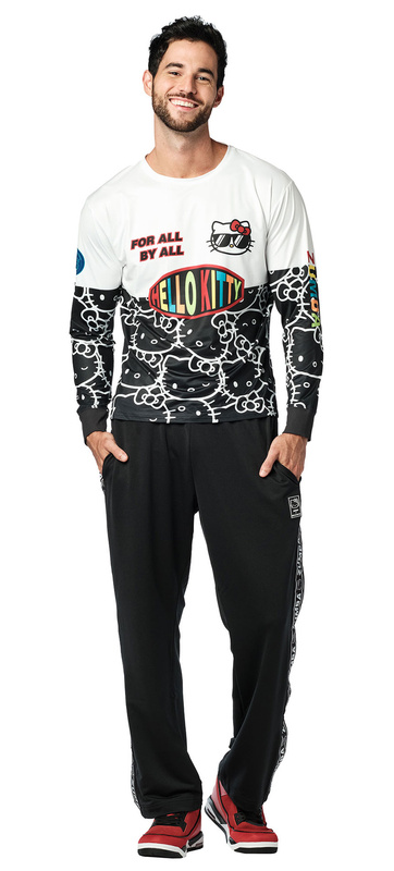 Spodnie sportowe czarne z rozpinanymi nogawkami Zumba X Hello Kitty