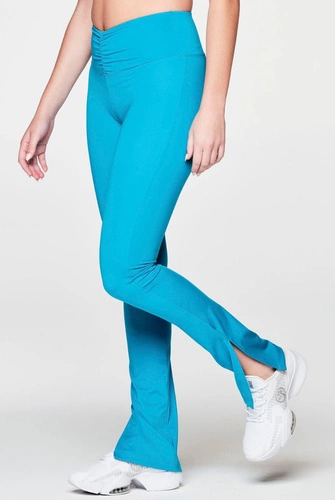 Legginsy długie niebieskie Zumba Paradise Side Slit