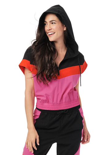 Bluza z krótkim rękawem i kapturem Zumba Color Blocked