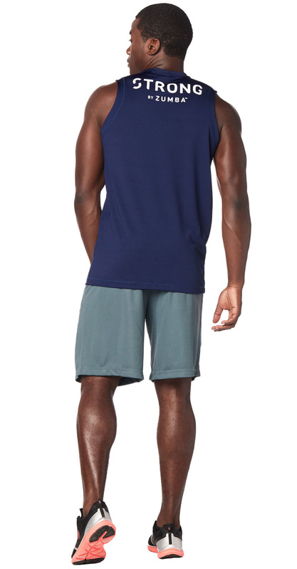 Koszulka męska sportowa niebieska STRONG Muscle Tank