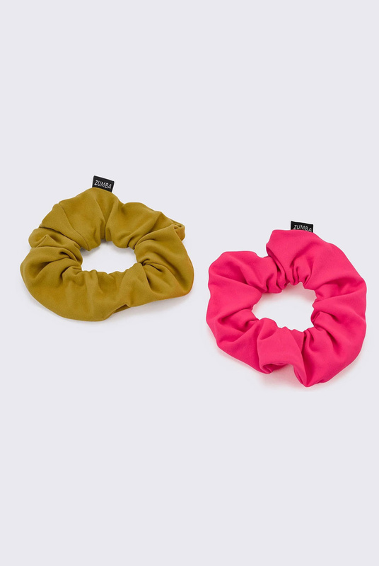 Gumki do włosów róż-beż Zumba Scrunchies (2 szt.)