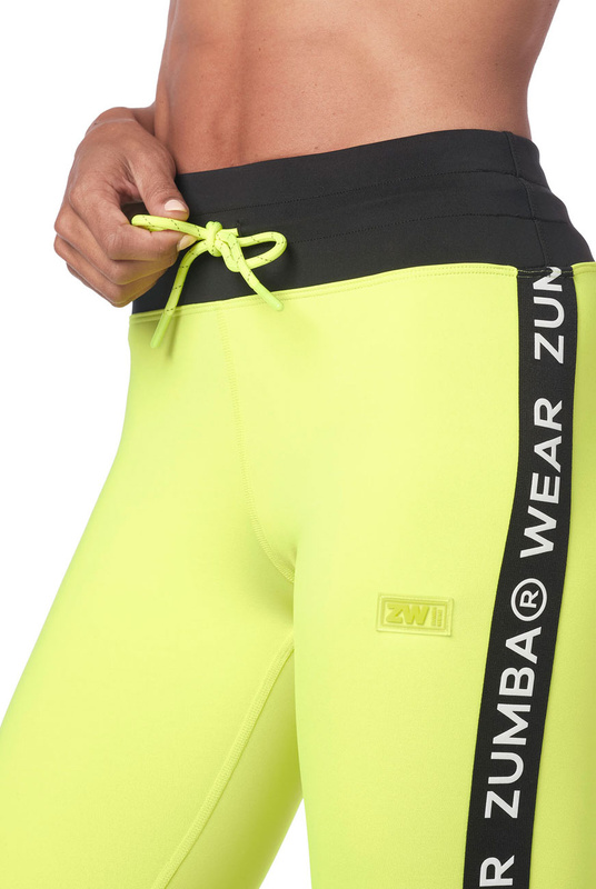Legginsy sportowe z wysokim stanem Zumba Drawcord