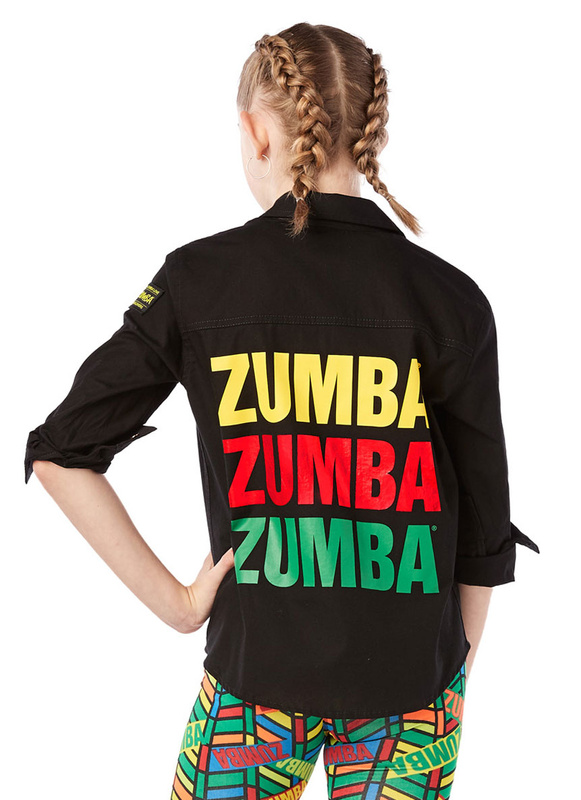 Koszula młodzieżowa czarna Zumba ZW Juniors For All