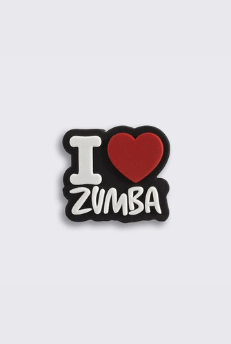 Silikonowy charms do butów Zumba Love