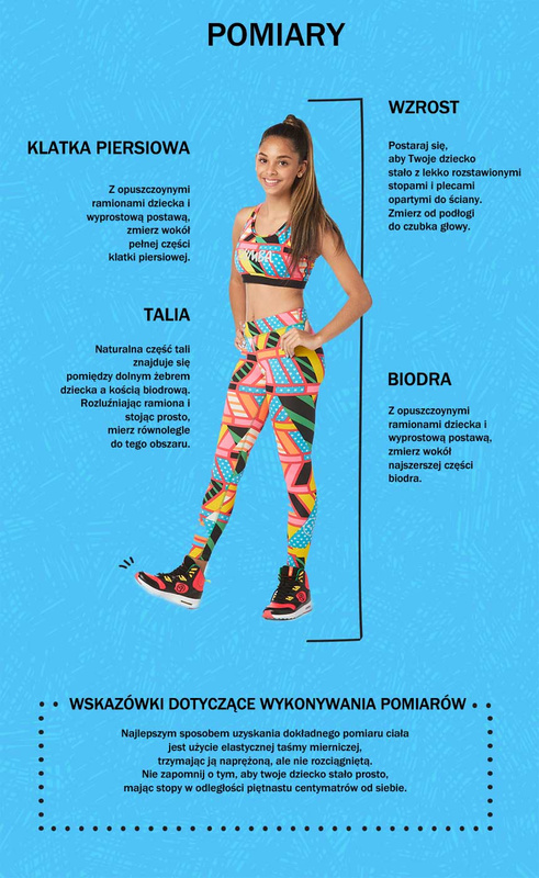 Legginsy młodzieżowe fioletowe Zumba Capri