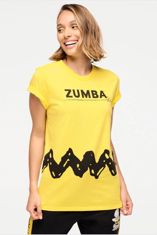 T-shirt żółty Zumba X Peanuts