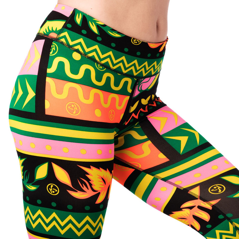 Legginsy damskie sportowe Zumba Dance Tribe Perfect Capri