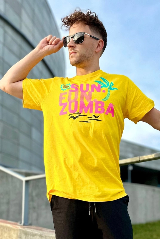 Koszulka T-shirt pomarańczowy Zumba Good Vibes