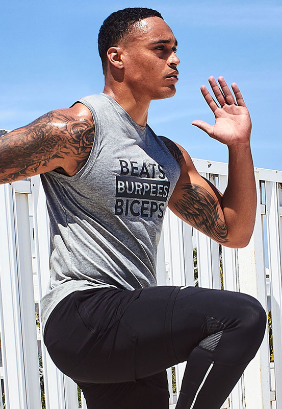 Koszulka męska sportowa szara STRONG ID Active Loose