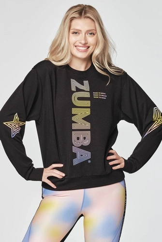 Bluza sportowa czarna Zumba Roller Derby