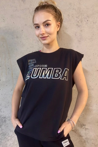 Koszulka sportowa czarna Zumba Electric Muscle