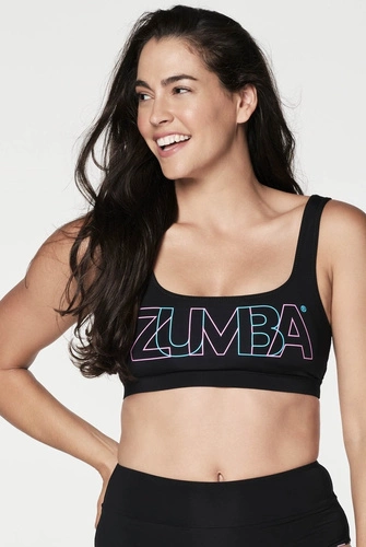 Top bikini czarny Zumba 